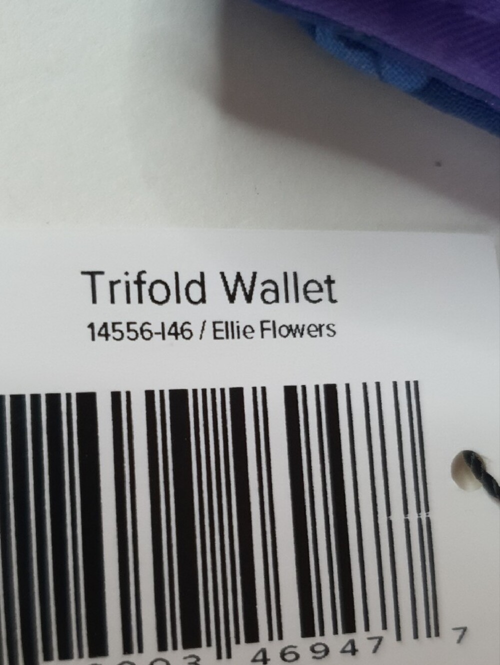 Vera Bradley Trifold Wallet In Ellie Flowers + Free Gift - Picture 5 of 8